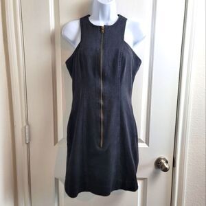 VINTAGE LINDA SEGAL Black Denim Dress